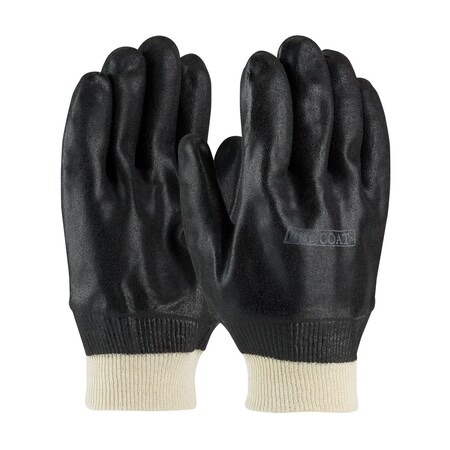 Pip Premium PVC Dipped Glove with Interlock Liner and Rough Sandy Finish - Knit Wrist, 12PK 58-8115DD
